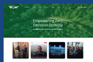 Screenshot van de EV Belgium website