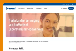 Screenshot van NVML website