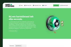 Screenshot van Hartstarters website